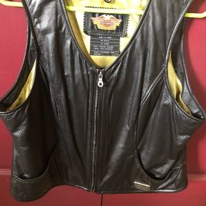 Harley Davidson women’s leather vest
